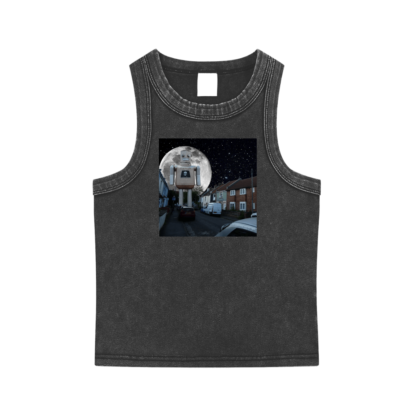 Robot in Town Tank - Sarah Scapes